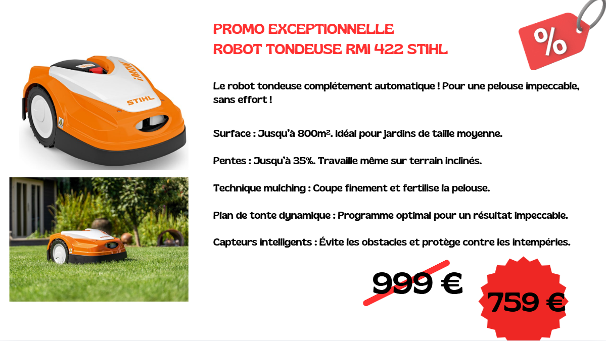 offre robot de tonte stihl 759€