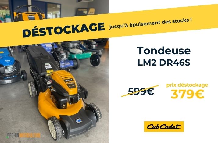 Déstockage tondesue LM2 DR46S Cub Cadet